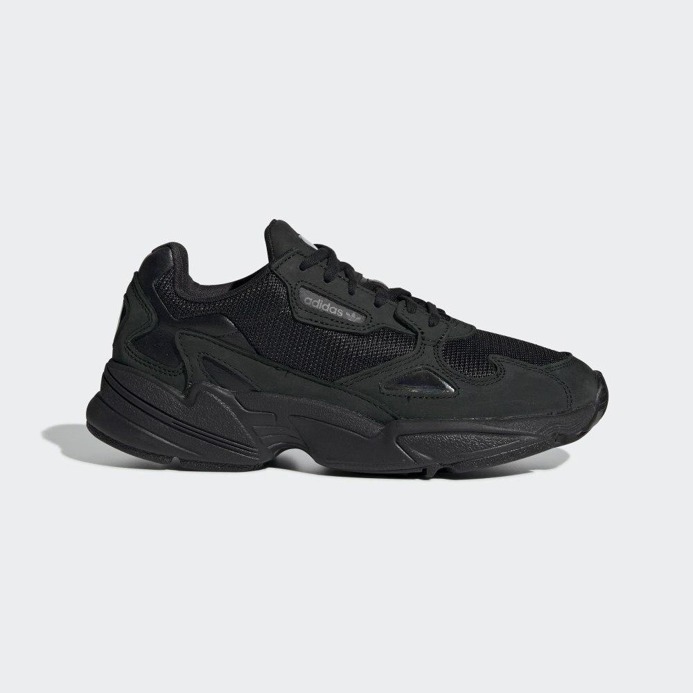 Adidas Women's Falcon Originals Shoes Black/Grey Ireland G26880